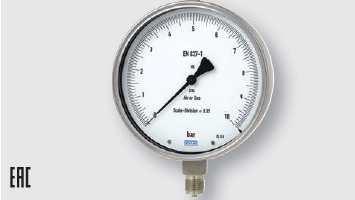Tlakoměry kontrolní a etalonové Pro nejvyšší přesnost V závislosti na typu přístroje měří s přesností 0.1, 0.25 nebo 0.6% z plného rozsahu stupnice.