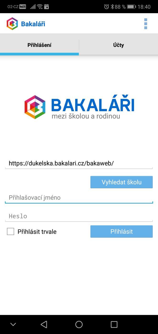 Mobilní aplikace Bakaláři Rodiče a žáci mohou používat také mobilní verzi systému Bakaláři a to pro systémy Android a IOS. Aplikace je intuitivní a ovládá se velice podobně jako internetová verze.