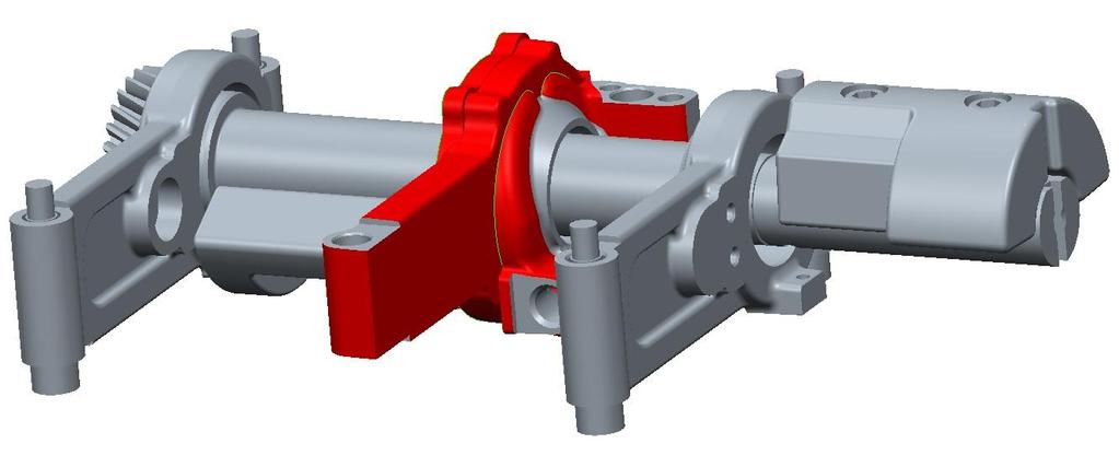 Jehlové ložisko HK6020 se nevyrábí ve verzi s plným počtem valivých elementů (katalog SKF) a kvůli zajištění smontovatelnosti a nemožnosti významně zvětšit průměr díry v úchytu, kvůli blízkosti