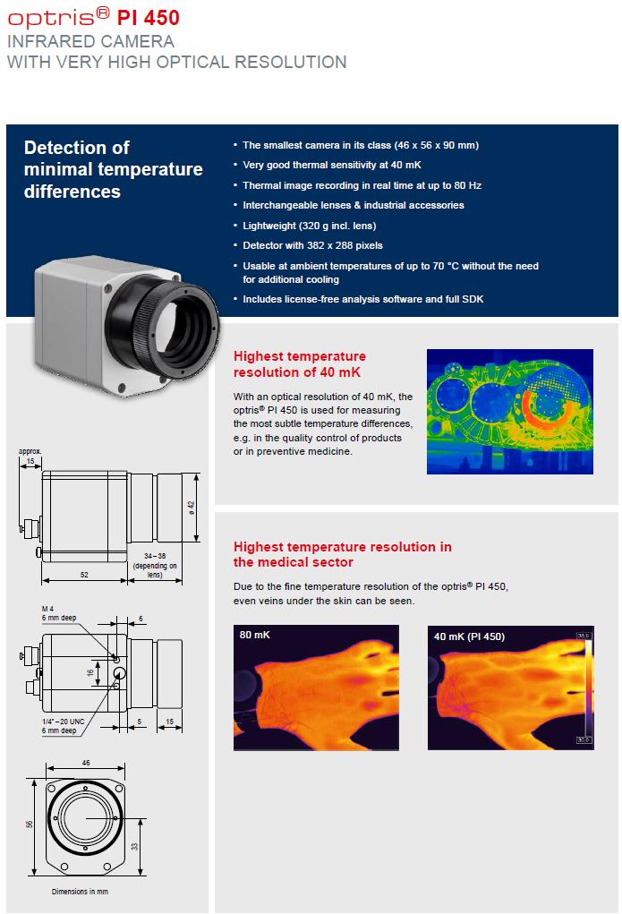 ambient temperature up to 70 C - Detector