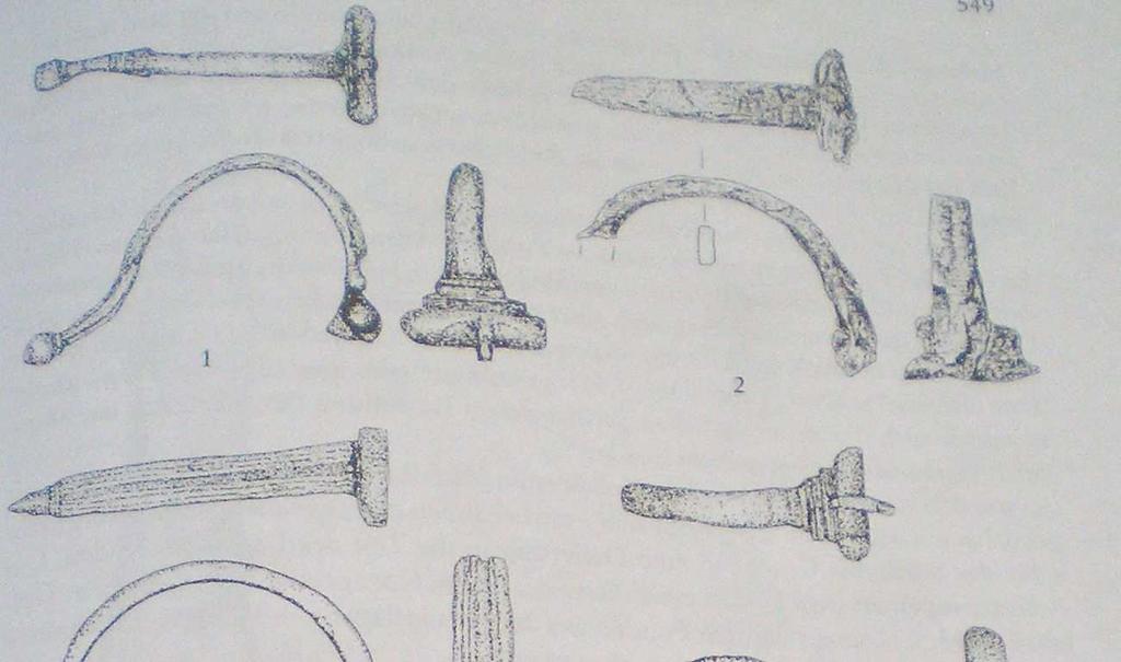 Obr. 31 Výběr nálezů z Holsterhausen (dle: Ebel-Zepezauer, W.
