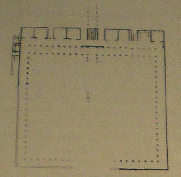 Obr. 41 Plán budovy principií v Oberaden (dle: Pietsch, M.