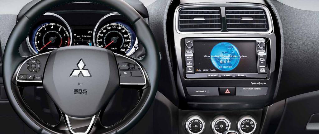 ZÁBAVA NA PALUBĚ Multimediální systém Mitsubishi (MMCS) na možnost montáže do Vašeho vozu se zeptejte svého prodejce Mitsubishi Multimediální systém