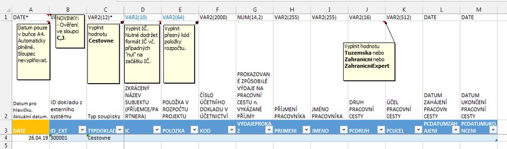 pro účely naplnění SD-3 soubor