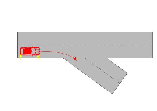 21: ODBOČOVÁNÍ (3) Před odbočováním vpravo se musí řidič zařadit co nejblíže k pravému okraji vozovky; musí-li přitom