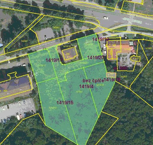 Srovnatelná nemovitá věc 3: Prodej pozemku 1908 m² Milovice, okres Nymburk Pozemky v centru obce Milovice proti kostelu, ulice Višňová.