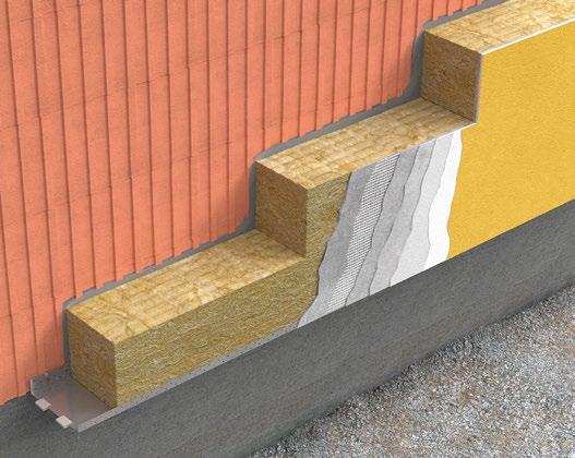 stěny Stěny s těžkou povrchovou úpravou (cihelný pásek, keramický obklad namísto omítkové povrchové úpravy) Stropy garáží, sklepů a průjezdů Deklarovaný součinitel tepelné vodivosti: λ D = 0,0 W.m -.