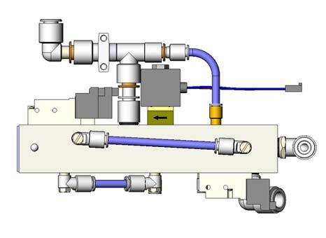 Škrticí ventily Ovládání průtoku (ke vzduchovému krytu / pomocného vzduchu čerpadla) Vývěva 27 kg (60 lb) za hodinu 2-35 l/min (0,75-,25 scfm) 6-57 l/min (0,2-2,0 scfm) 85-70 l/min (3-6 scfm)