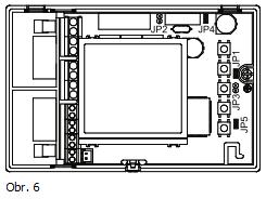 TECHNICKÝ LIST 8) Nastavení propojek: Napájení 230 V~ (nastavení z výroby) Napájení 24 V~ Frekvence 50 Hz (nastavení z výroby) Frekvence 60 Hz Konfigurace parametrů je možná Konfigurace parametrů