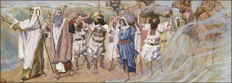 9) BŮH BOJUJE ZA TEBE!!! 22 Synové Izraele šli prostředkem moře po suchu a vody jim byly hradbou napravo i nalevo.