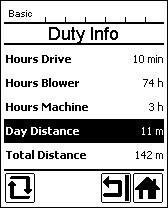 Reset denní vzdálenosti Denní vzdálenost lze resetovat jen tehdy, když je pohon vypnutý.