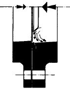 desky - eliminace mrtvých prostor Využití na koncích potrubí Nožová šoupátka Wey MF lze použít jako koncové