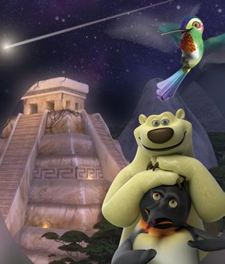 od 16. 11. 2019 LUCIE: TAJEMSTVÍ PADAJÍCÍCH HVĚZD Lední medvěd Vladimír a tučňák James podniknou vesmírnou cestu na palubě rakety Polaris, aby přišli na zoubek polární záři.