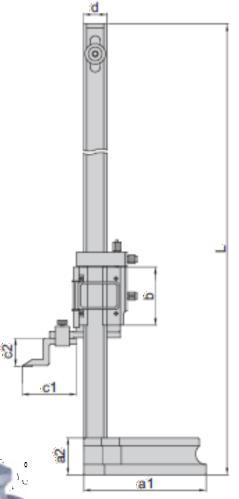 1 igitální výškoměr 1250 Anlogový výškoměr typ A typ Rozlišení : 0,01mm/0,0005" Oměřování: 0,02mm/0,001" Funke tlčítk: