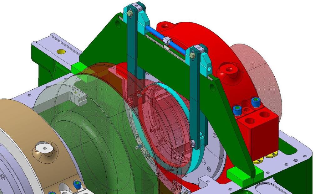 Změna konstrukce zvedacích třmenů pro podepření a přizvednutí turbínového rotoru Cíl: Změna konstrukce při zachování funkce pro přizvednutí rotoru za účelem výměny hydrodynamických ložisek parní