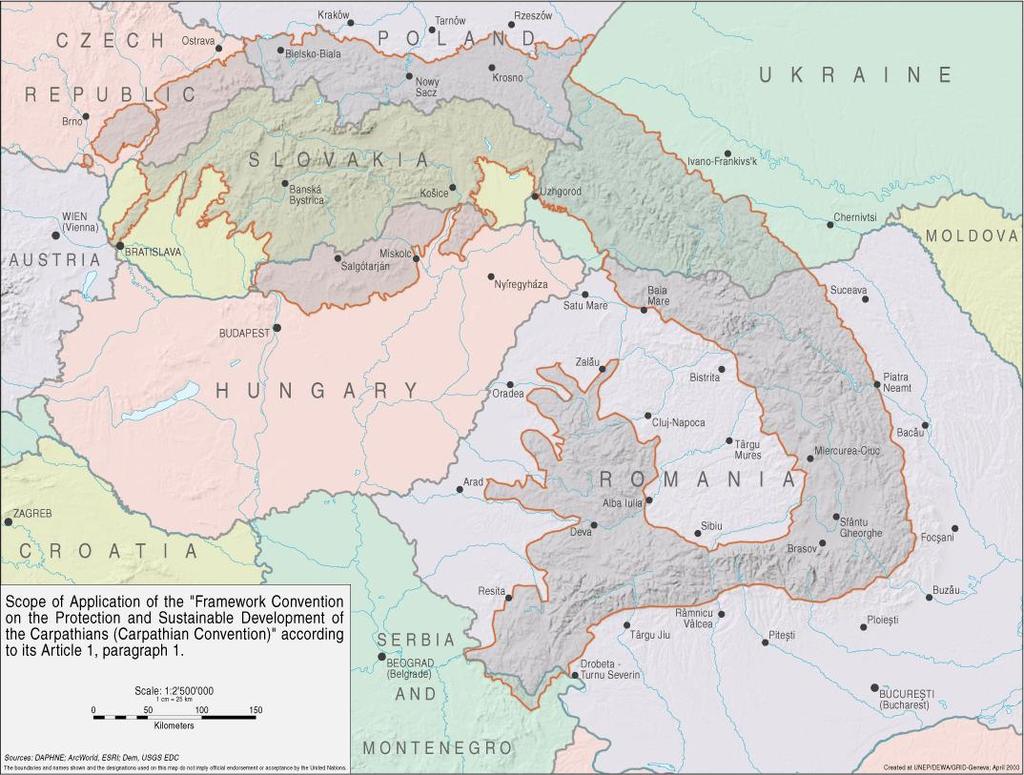 4) Úmluvy, ratifikované ČR 1) Úmluva o biologické rozmanitosti 2) Úmluva o mokřadech (RAMSAR) 3) Bernská úmluva 4) Karpatská úmluva 5) Evropská úmluva o krajině 6) Dohoda o ochraně