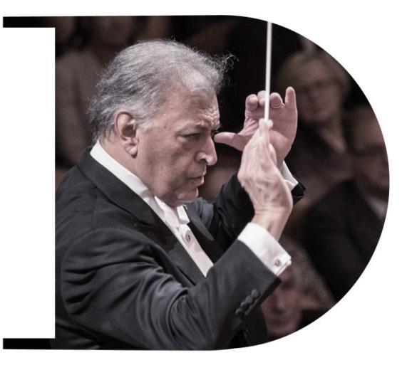 22 / 9 / 2014 závěrečný koncert IZRAELSKÁ FILHARMONIE ZUBIN MEHTA dirigent Ludwig van Beethoven Egmont, op. 84. Předehra k tragédii J. W. Goetha Symfonie č.