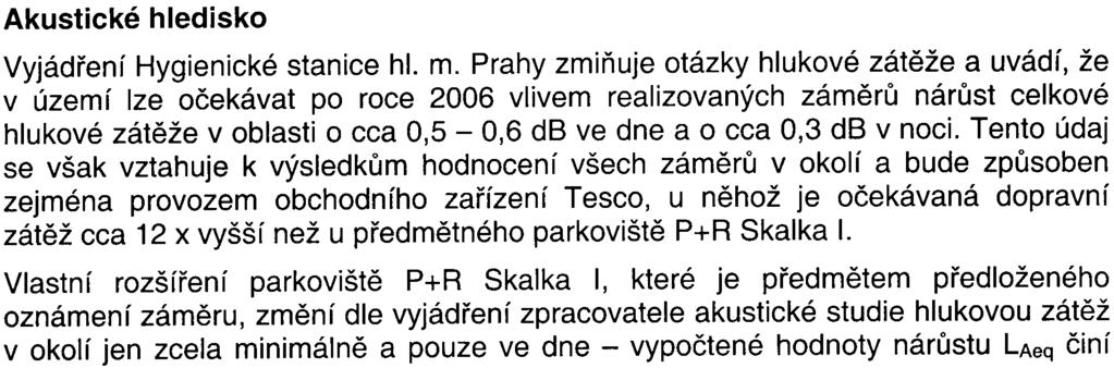 požadován. Investor by zrušení požadavku na zøízení odboèovacího pruhu a zajíždìní na parkovištì z ulice Na Padesátém pouhým pravým odboèením podporoval.