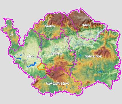 OPOU2:: Cheb Pozn: Přehledové mapky prezentují území celé obce, do které dotčená část obce spadá. A.