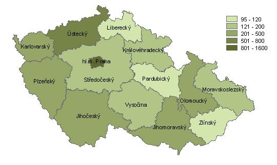 distribuovaných jehel a stříkaček v