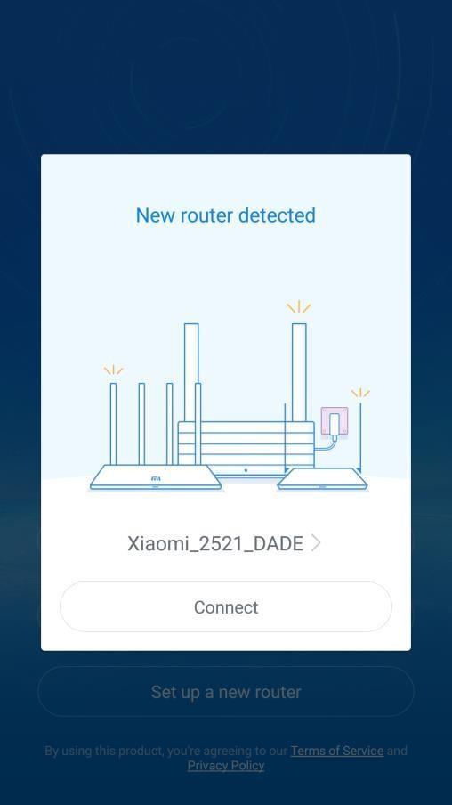 blízkosti. Router bude nazván Xiaomi_xxx, kde xxx značí nějaký kód.