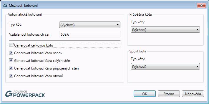 3: Spojit kóty Nejříve vyberte kóty, které chcete spojit. Potom vyvolejte příkaz Spojit kóty. Pokud jste nepovedli výběr předem, budete k výběru kót vyzváni.