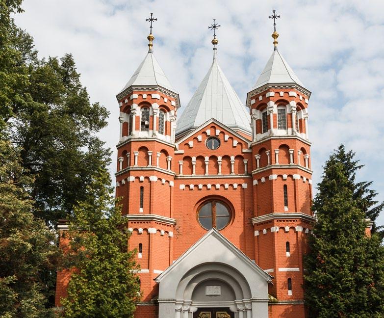 Červený kostel na Perštýně sv. Vincence z Paoli Rote Kirche in Stadtteil Perštýn - des Vinzenz von Paola Kostel sv. Bonifáce Kirche des heiligen Bonifatius 18 19 Červený kostel na Perštýně sv.
