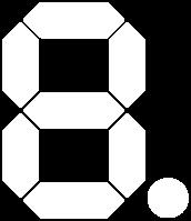 Na obrázku 2 je zobrazené používané označení jednotlivých segmentů a binární kód pro zobrazení jednotlivých číslic.