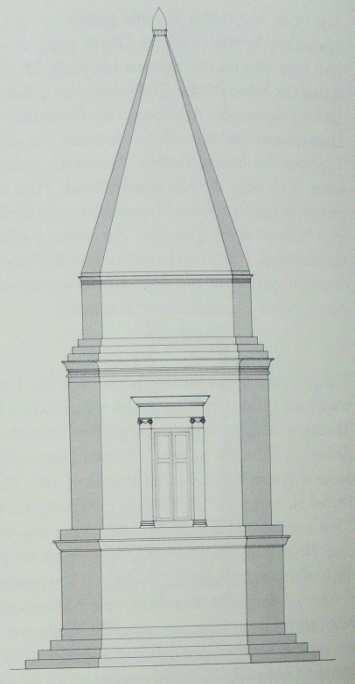59. Model numidského věžovitého mauzolea na lokalitě
