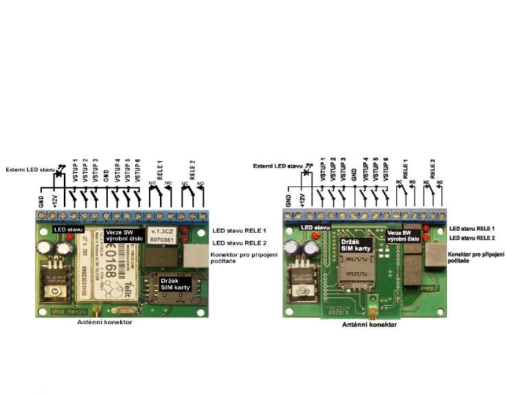 MODUL GSM VT11 a VT11A Tento manuál je platný od programové verze 1.4CZ. (viz identifika ční štítek) Moduly VT11 a VT11A jsou zcela identické.