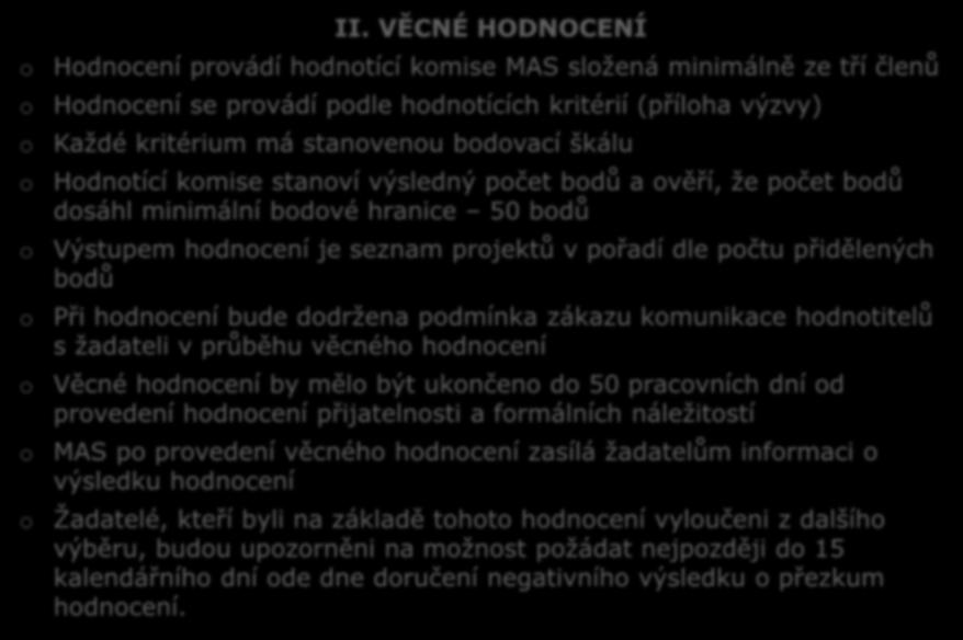 Hdncení a výběr prjektů II.