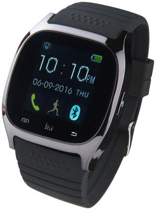 Výjimečné chytré hodinky Smartwatch SWB 16 silikonové pouzdro a pásek se ideálně hodí pro outdoorové aktivity. Velký displej pro snadnou čitelnost.