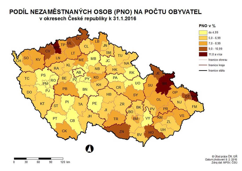 MAPA ArcView - Podíl