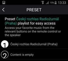playlistu, nebo internetového rádia.