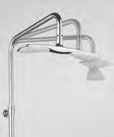 Dual Shower System s možností nastavení polohy sprchy vertikálně (30 cm) a horizontálně, aby vyhovovala Vašim