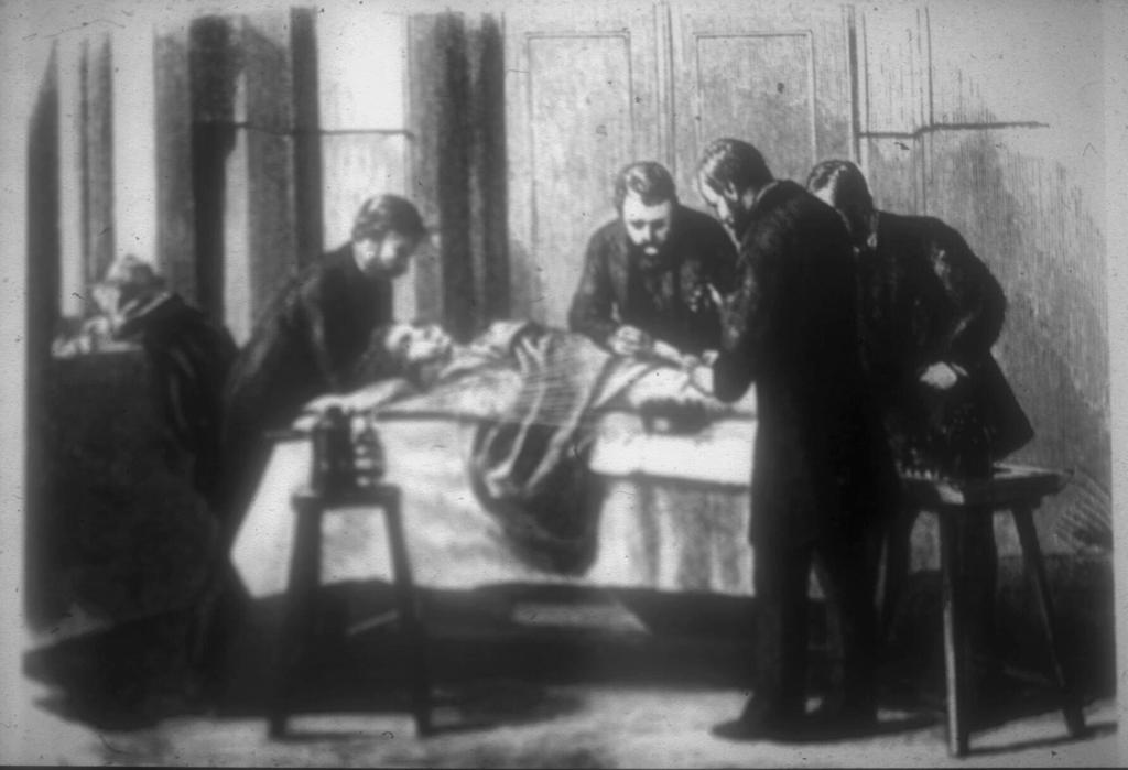 Historie 9 Joseph Lister provedl v roce 1865 první