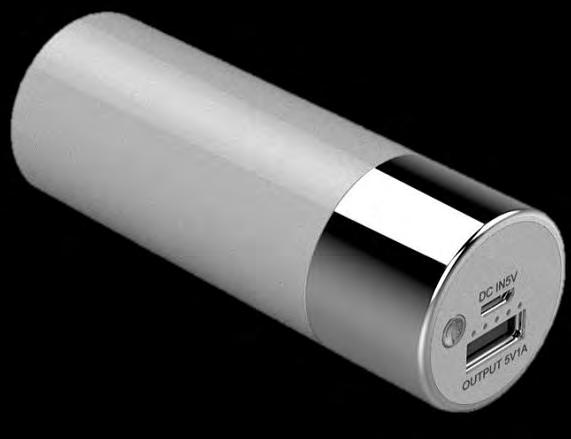 Nabití power banky zajistíte přes USB konektor počítače (případně síťový