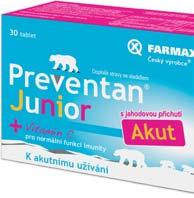 Preventan Junior Akut 30 tablet Český originál pro podporu imunity vašich dětí.