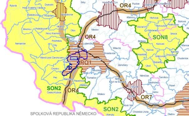 Zastupitelstvo Plzeňského kraje dne 10.3.2014 na svém 8. jednání vydalo usnesením č.437/14 Aktualizaci č.1 Zásad územního rozvoje Plzeňského kraje (ZÚR PK, účinnost od 1.4.2014), které byly vydány Zastupitelstvem Plzeňského kraje dne 2.