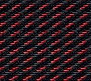 tkaniny Puls / syntetické pur 550 v černo-červené barvě;  tkaniny