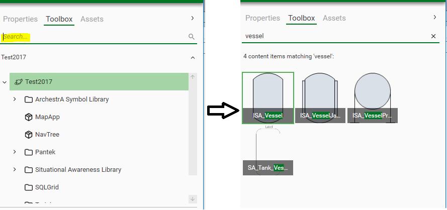 Strana 7 Fulltextové vyhledávání Při vkládání grafiky v InTouch OMI a ArchestrA Symbol Editoru lze nyní využít fulltextové vyhledávání.