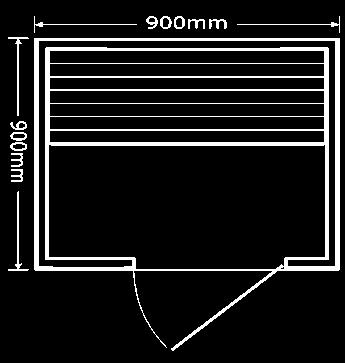 ventilace, kouřová skla, stropní světlo 89 cm 1110568 S system 118 cm Marimex SMART 1001 L