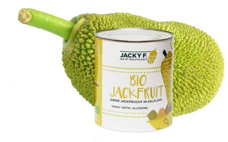 Jackfruit Jacky F. chlebovník - alternativa masa BIO Jackfruit Jacky F. (dále jen chlebovník) nabízí nové příležitosti veganům, vegetariánům i všem, kteří omezují konzumaci masa.