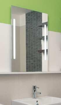 LUM NA WH TE 70 x 70 cm 2 x 14W 901-312 70 x 100 cm 2 x 14W 901-336 80 x 60 cm 2 x 14W 901-329 Zrcadlo se zá ivkovým