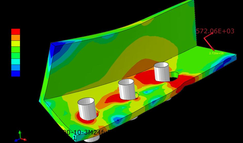 ANGLE IN TENSION CONNECTED BY ONE LEG F F EN 1993-1-8:2005 pren 1993-1-8:2018 FRd = 504,1 kn =