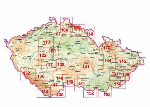 PRO TURISTY Pro cyklisty Cykloturistické mapy 1 : 70 000 Na kole i pěšky po okolí Prahy, 1 : 200 000 9788073932152 984