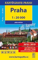 Kč Prague la carte des couriosités touristiques, 1 : 10 000 9788073932213 970 660 mm (složená 121