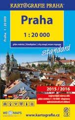 121 230 mm) 59 Kč Prag Karte touristischer Attraktionen, 1 : 10 000 9788073934095 970 660 mm