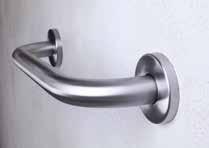 Auxiliary means and safety grab bars are made of stainless steel tubes diameter = 32 mm, material: 1.4301, eventually of steel tubes for white alteration.