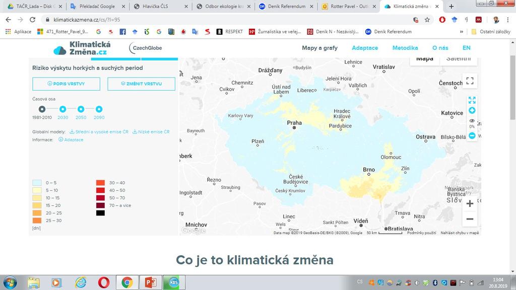 Pravděpodobné scénáře průběhu klimatické změny